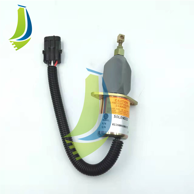 612600180175 24V Stop Solenoid Valve For Excavator Spare Parts High Quality