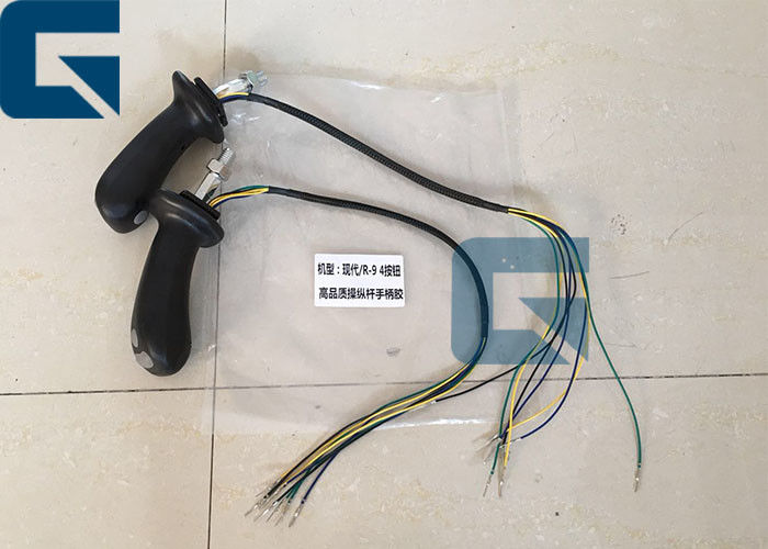 Geniune Hyundai Excavator Parts R-9 Joystick Handle / Manipulation Handle With 4 Buttons